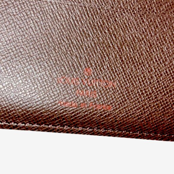 LOUIS VUITTON Damier Monogram Canvas Leather Bifold Wallet France NWOT/Box - Picture 3 of 4
